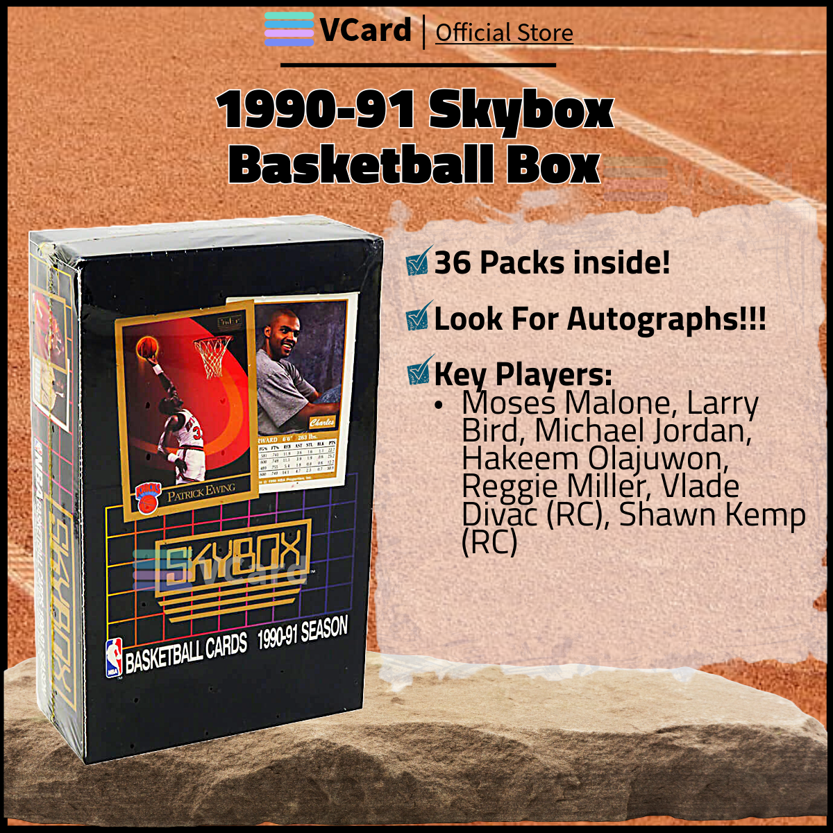 199091 Skybox Basketball Box sq 1990/91 Skybox Basketball Box - Image 1