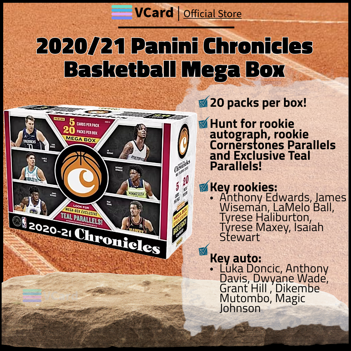 202021 Panini Chronicles Basketball Mega Box sq 2020/21 Panini Chronicles Basketball Mega Box - Image 1