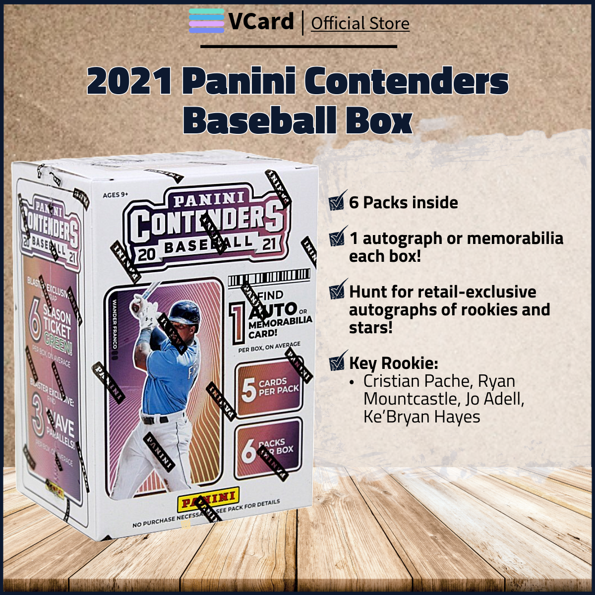 2021 Panini Contenders Baseball Box sq 2021 Panini Contenders Baseball Box - Image 1