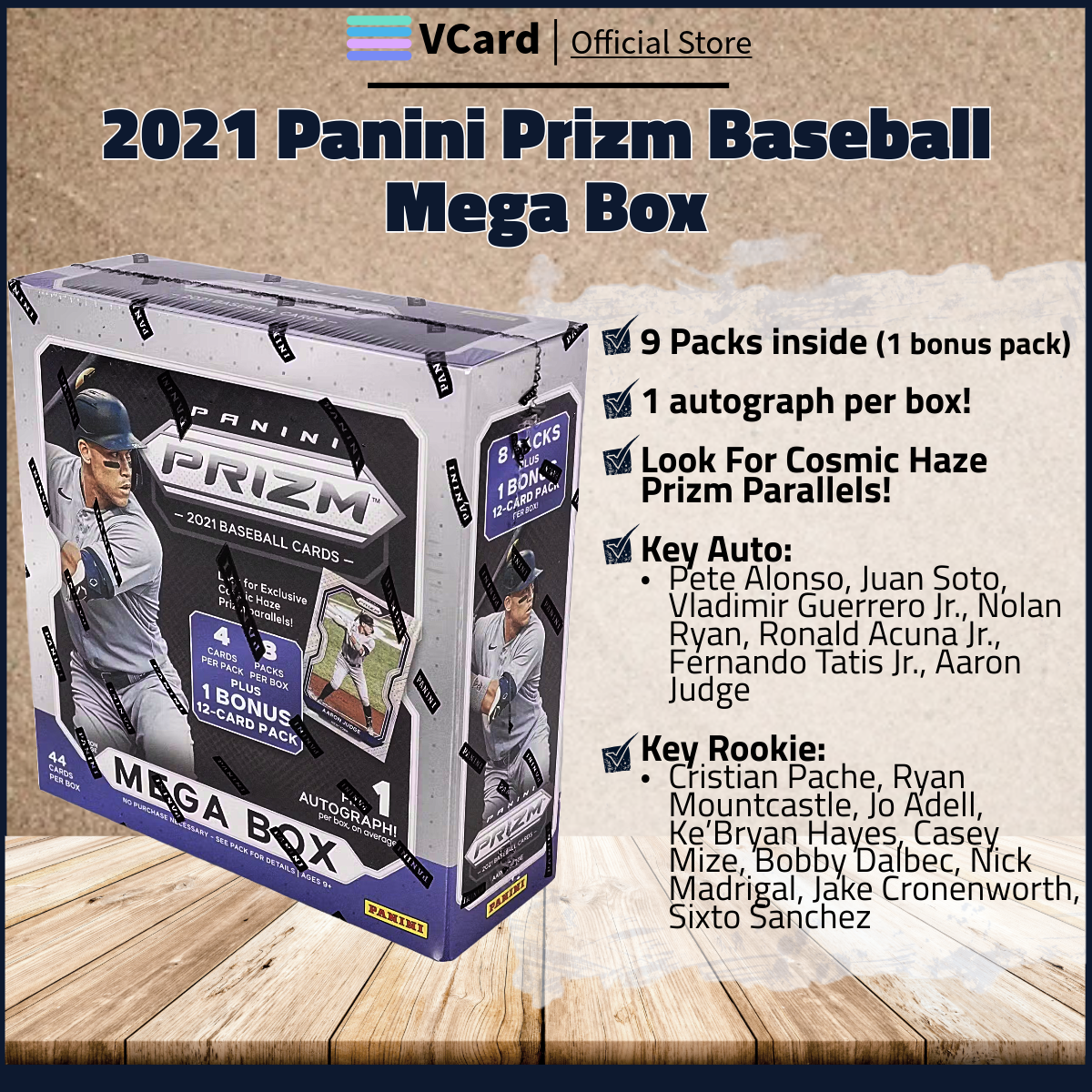 2021 Panini Prizm Baseball Mega Box sq 2021 Panini Prizm Baseball Mega Box - Image 1