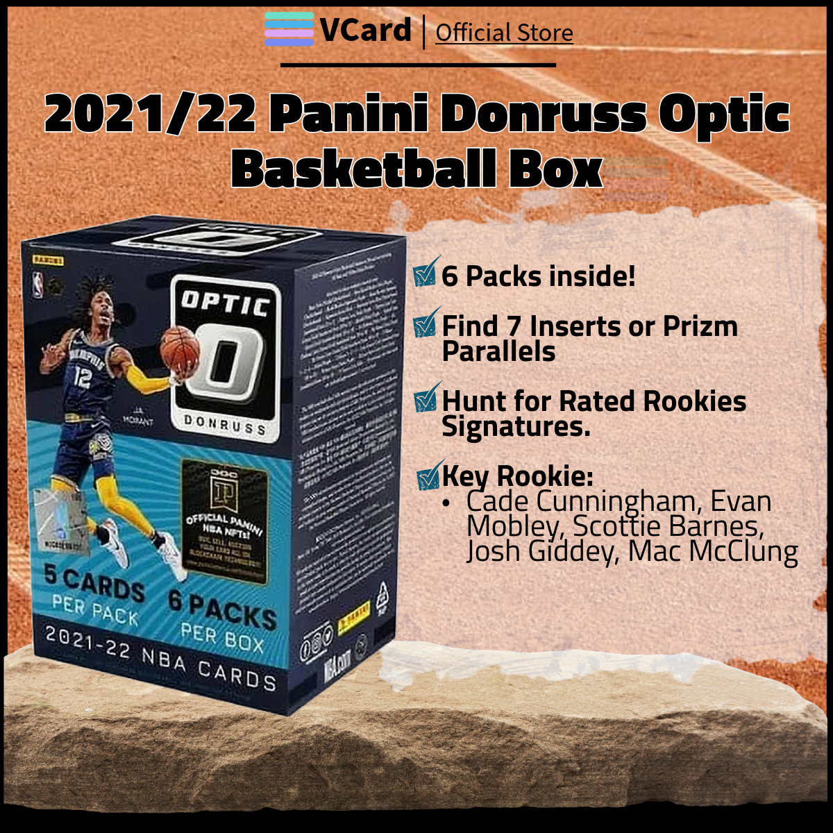 202122 Panini Donruss Optic Basketball Box sq 2021/22 Panini Donruss Optic Basketball Box - Image 1