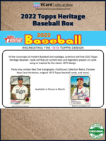 2022 Topps Heritage Baseball Box - Image 3