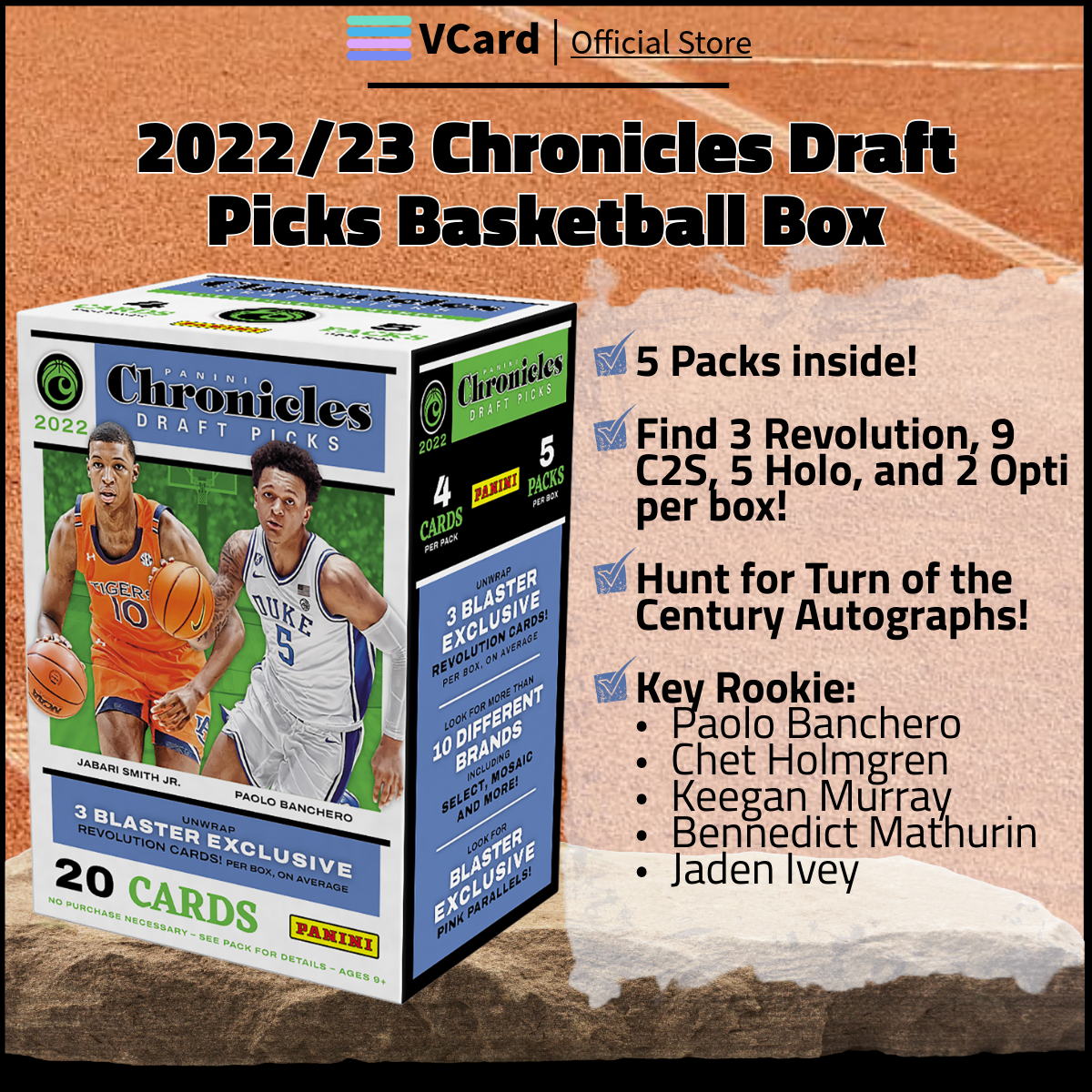 202223 Panini Chronicles Draft Picks Basketball sq 2022/23 Panini Chronicles Draft Picks Basketball Box - Image 1