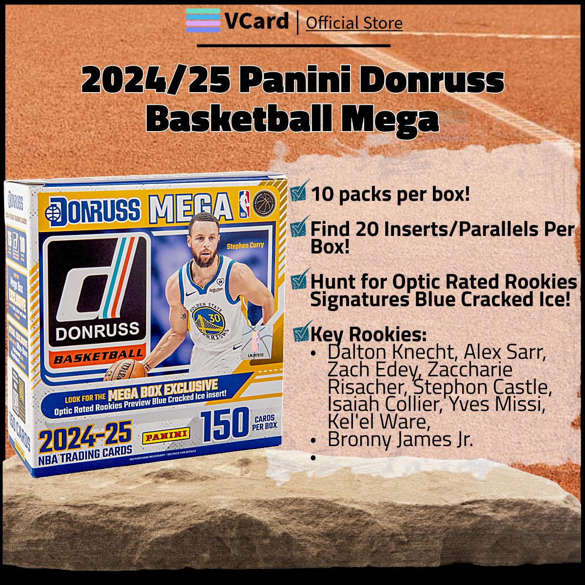 202425 Panini Donruss Basketball Mega Box sq 2024/25 Panini Donruss Basketball Mega Box - Image 1