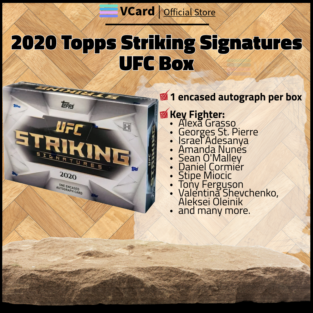 2020 Topps Striking Signatures UFC Hobby Box sq 2020 Topps Striking Signatures UFC Hobby Box - Image 1