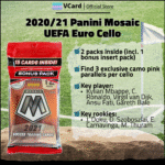 2020/21 Panini Mosaic UEFA Euro Soccer Cello Pack