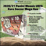 2020/21 Panini Mosaic UEFA Euro Soccer Mega Box