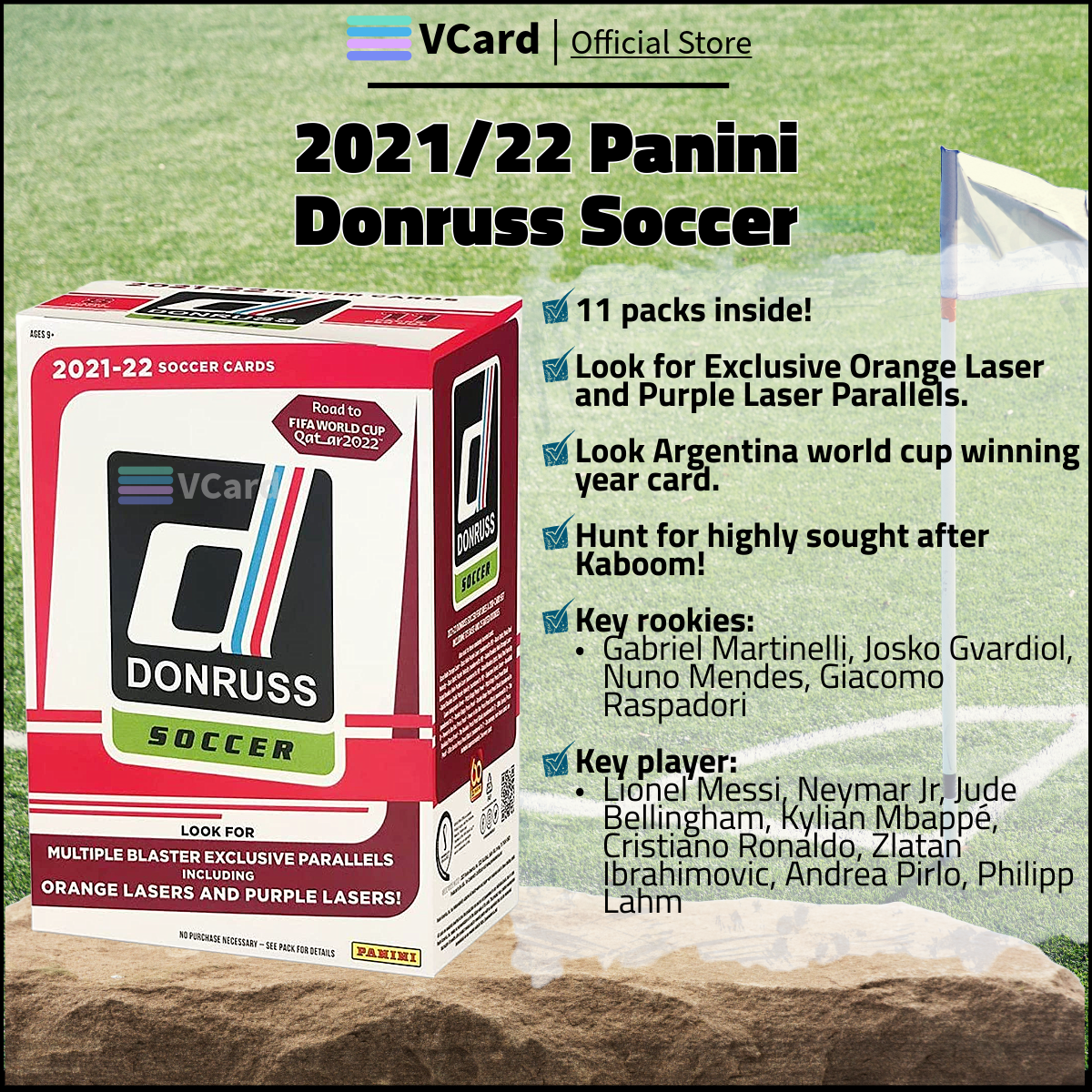 202122 Panini Donruss Soccer Box sq 2021/22 Panini Donruss Soccer Box - Image 1