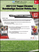 2021/22 Topps Chrome Bundesliga Soccer Hobby Box - Image 8