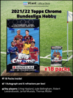 2021/22 Topps Chrome Bundesliga Soccer Hobby Box - Image 2