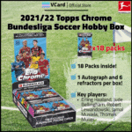 2021/22 Topps Chrome Bundesliga Soccer Hobby Box