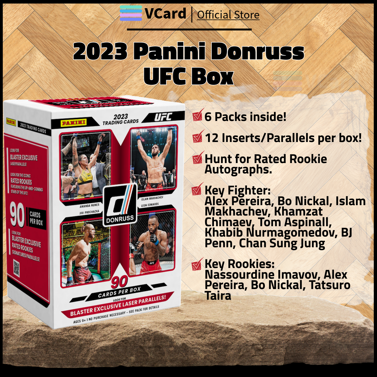 2023 Panini Donruss UFC Hobby Blaster Box sq 2023 Panini Donruss UFC Hobby Blaster Box - Image 1