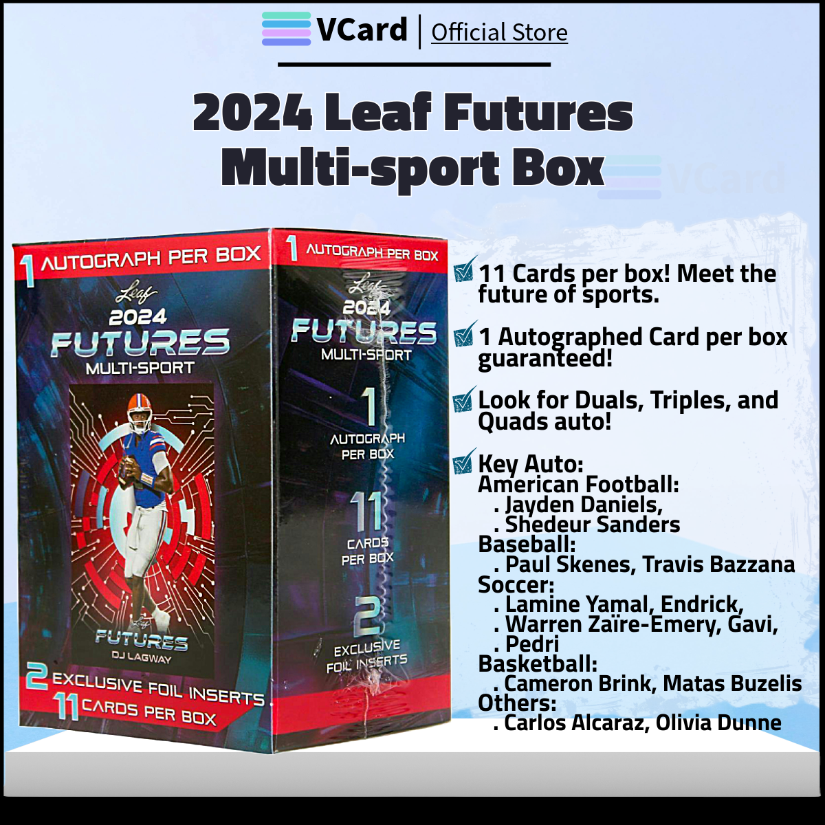 2024 Leaf Futures Multi Sport Box sq 2024 Leaf Futures Multi Sport Box - Image 1