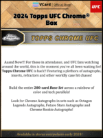 2024 Topps Chrome UFC Box - Image 3