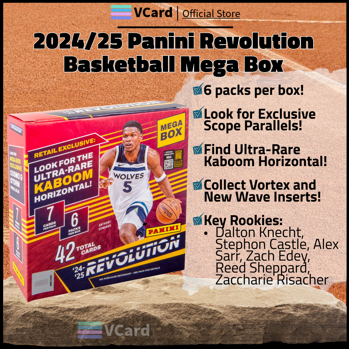 202425 Panini Revolution Basketball Mega Box sq 2024/25 Panini Revolution Basketball Mega Box - Image 1