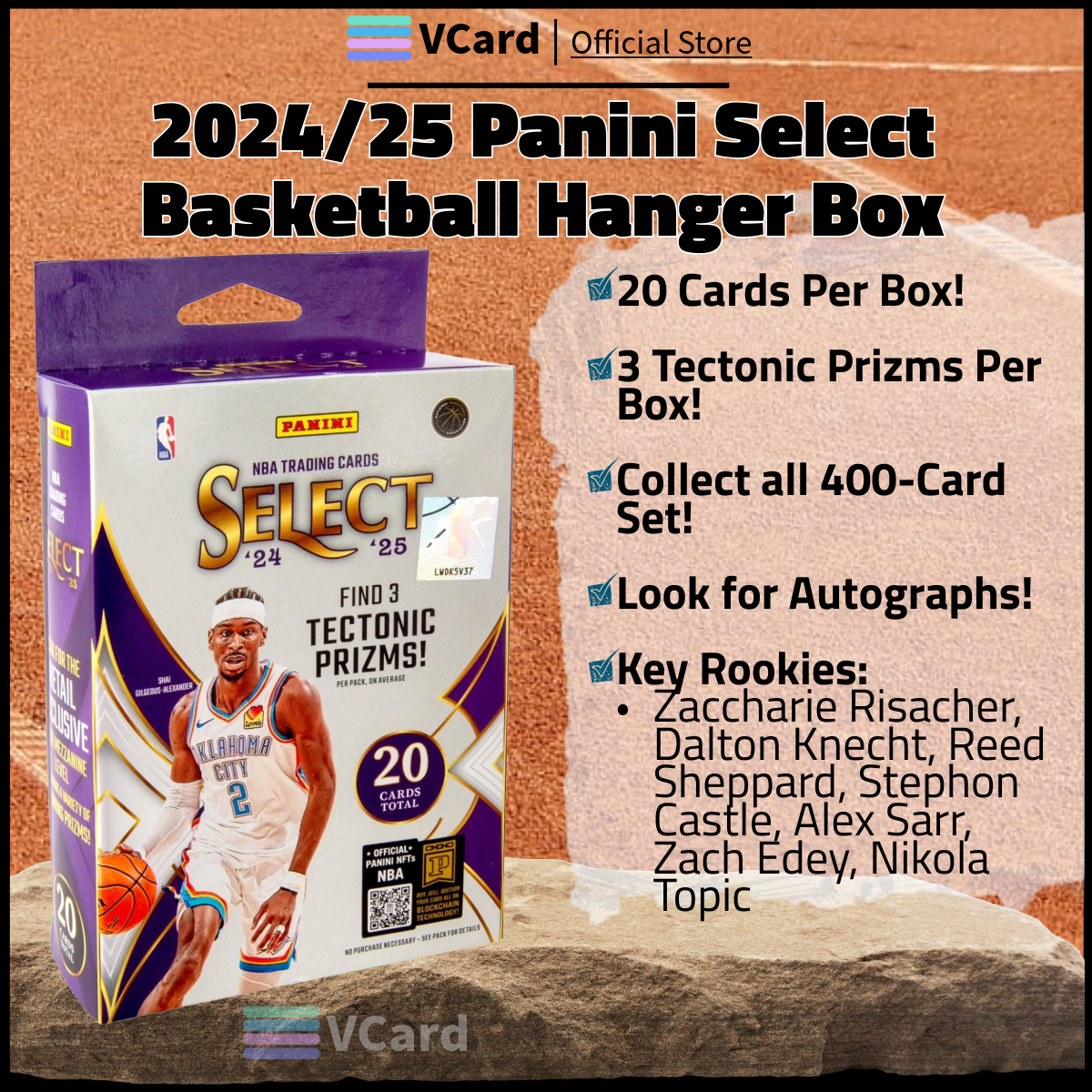 202425 Panini Select Basketball Hanger Box sq 2024/25 Panini Select Basketball Hanger Box - Image 1