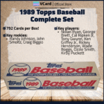 1989 Topps Baseball Complete Set