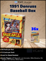 1991 Donruss Baseball Box - Image 2