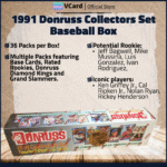 1991 Donruss Collectors Set Baseball Box