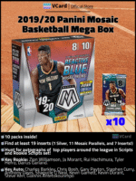 2019/20 Panini Mosaic Basketball Mega Box - Image 2
