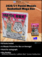 2020/21 Panini Mosaic Basketball Mega Box - Image 2