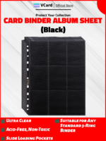 Binder Sheet: 9 Pocket Black - Image 2