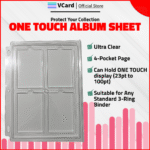 Binder Sheet: Magnetic Case 6 Pocket Clear