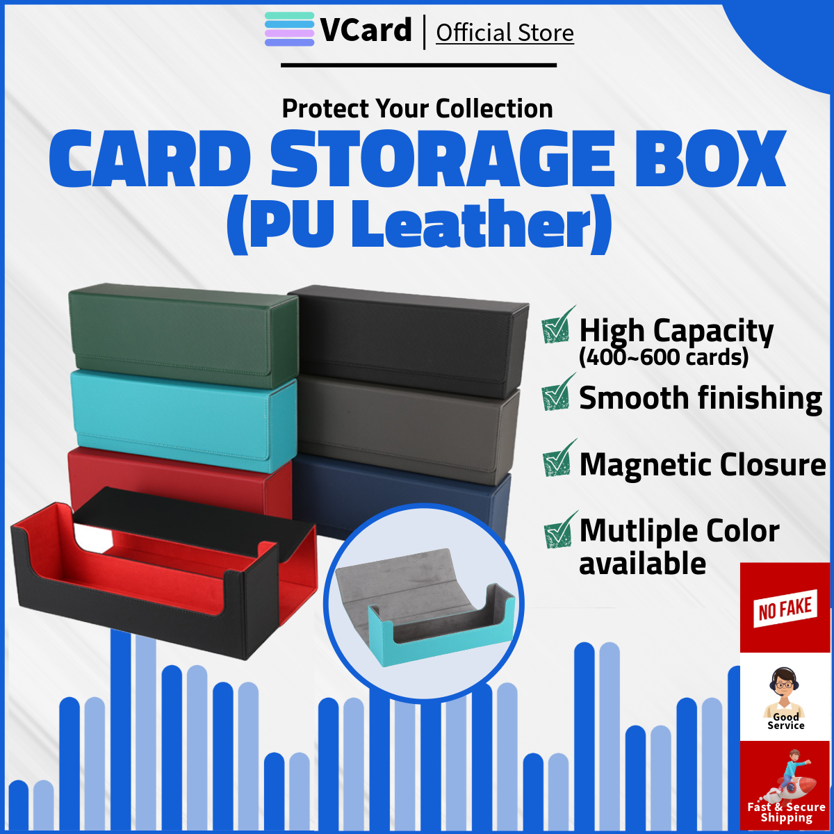 PU Storage for Toploader and Common Card sq PU Storage: for Toploader and Common Card Black - Image 1