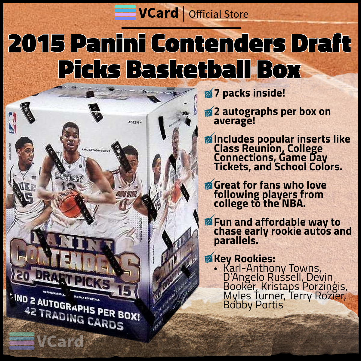 2015 Panini Contenders Draft Picks Basketball B sq 2015 Panini Contenders Draft Picks Basketball Box - Image 1