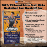 2022/23 Panini Prizm Draft Picks Basketball Fast Break H2 Box