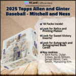 2025 Topps Allen and Ginter Baseball Mitchell and Ness Hobby Box