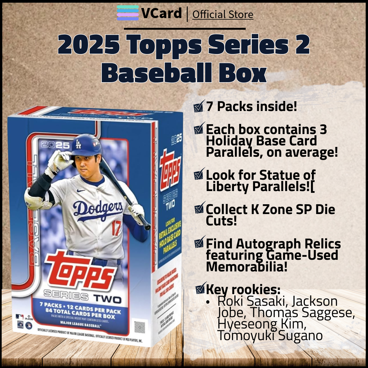 2025 Topps Series 2 Baseball Box sq 2025 Topps Series 2 Baseball Box - Image 1