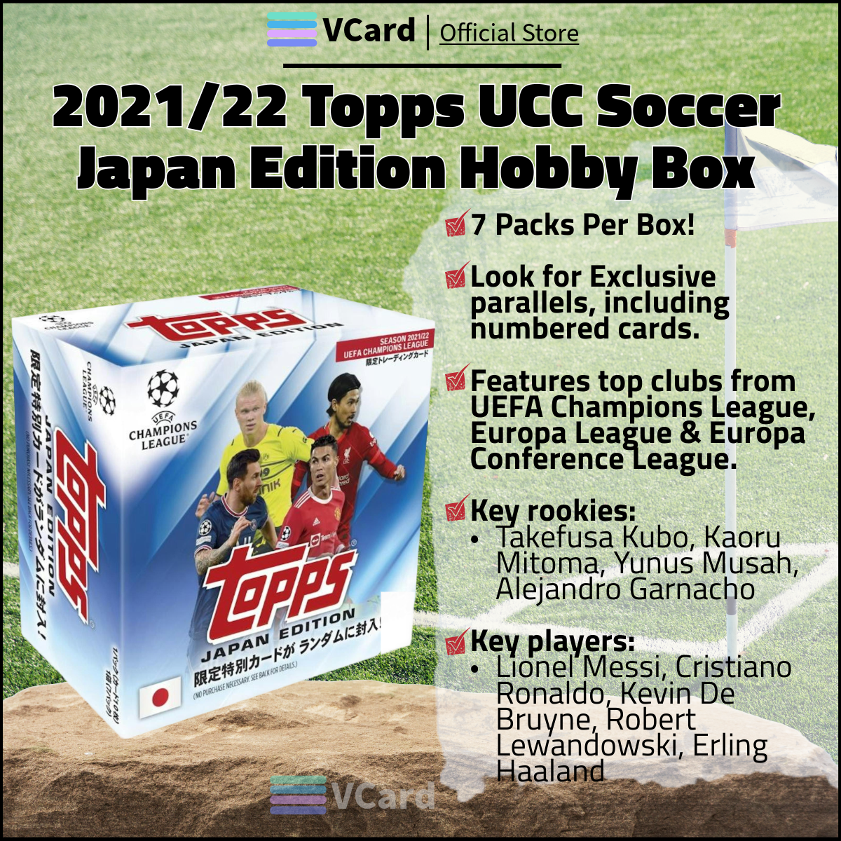 202122 Topps UCC Soccer Japan Edition Hobby Box sq 2021/22 Topps UCC Soccer Japan Edition Hobby Box - Image 1