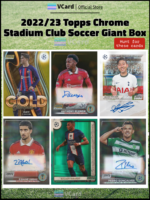 2022/23 Topps Chrome Stadium Club Soccer Giant Mega Box - Image 4