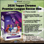 2026 Topps Chrome Premier League Soccer Box