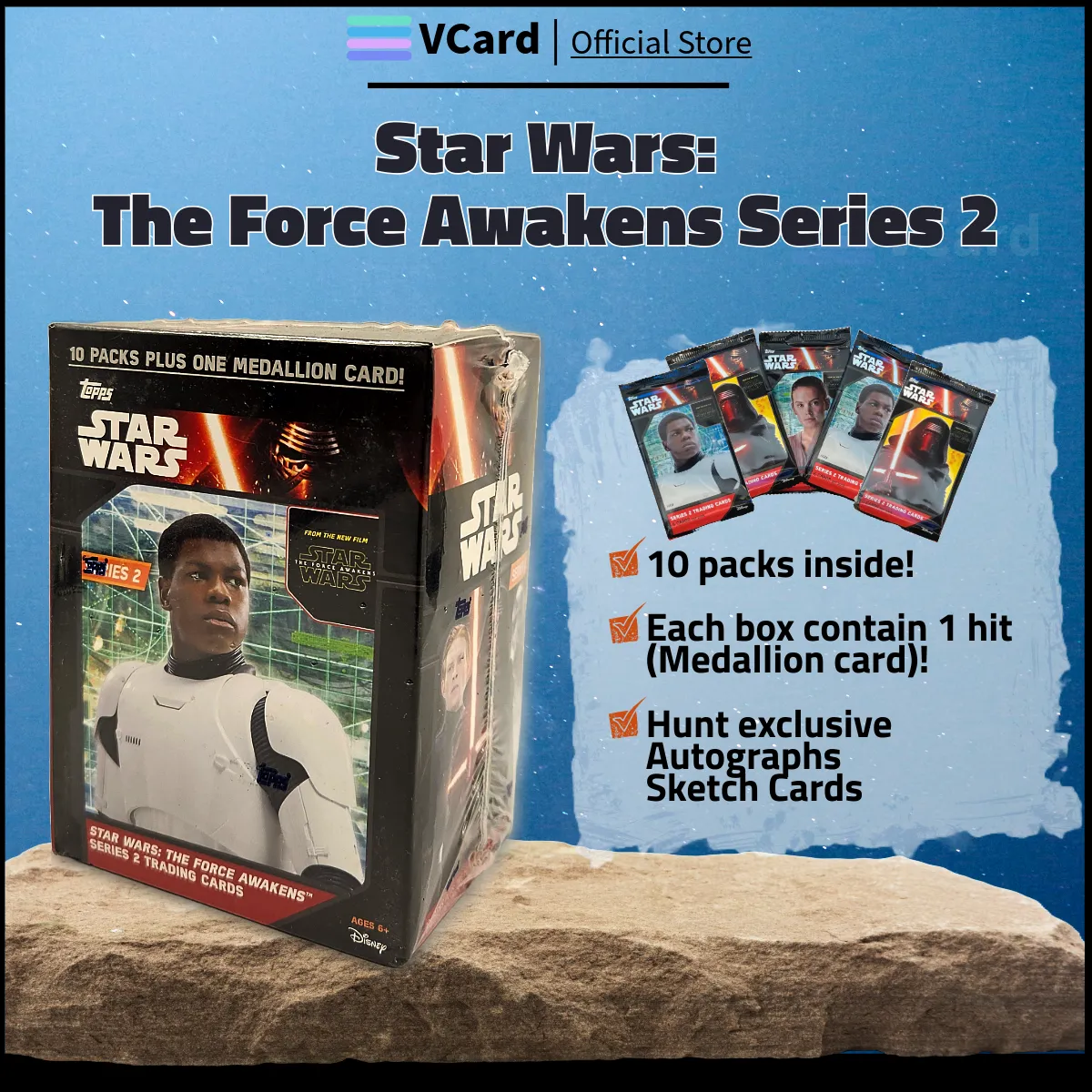2016 Topps Star Wars The Force Awakens Box sq 2016 Topps Star Wars: The Force Awakens Box - Image 1