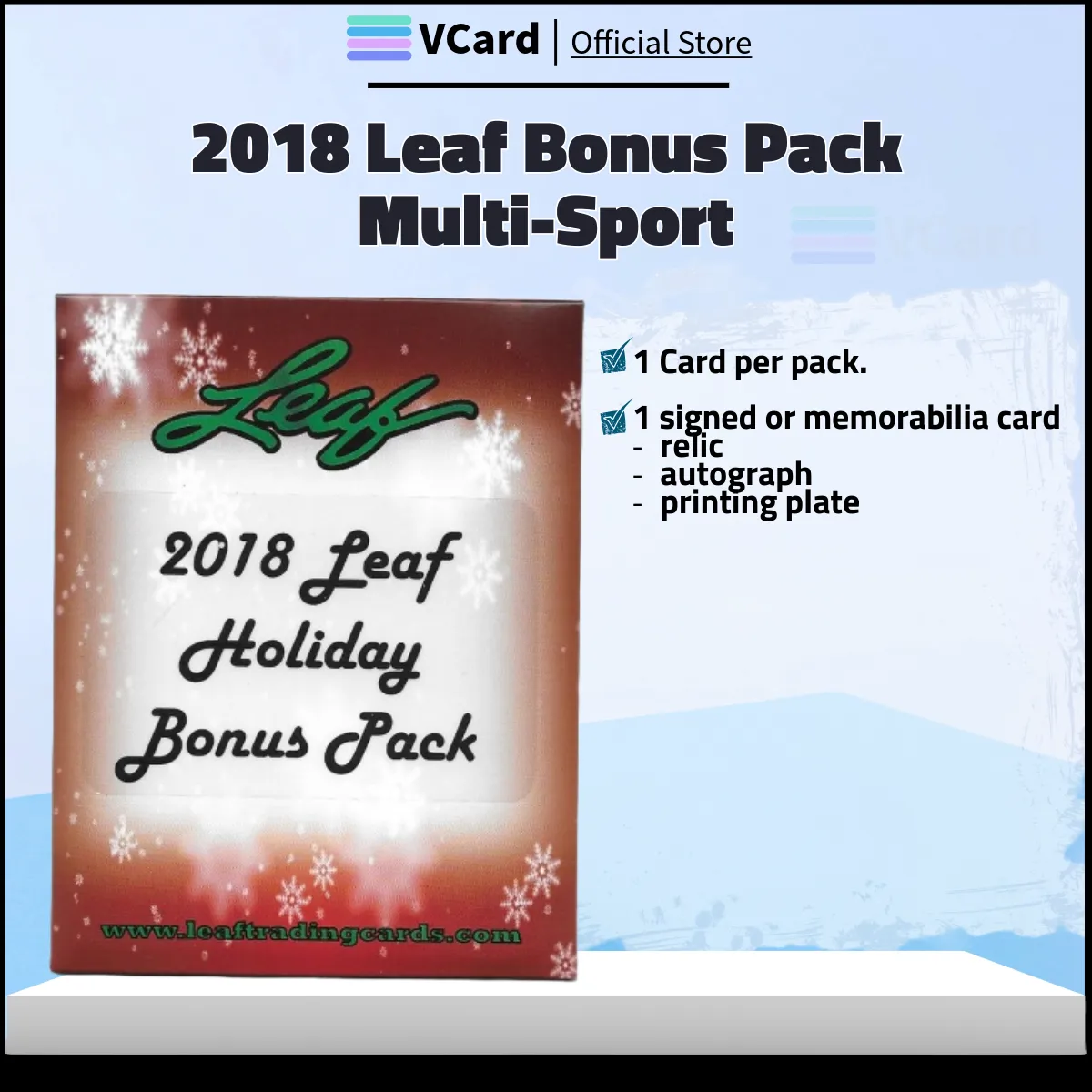 2018 Leaf Holiday Multi Sport Bonus Pack sq 2018 Leaf Holiday Multi Sport Bonus Pack - Image 1