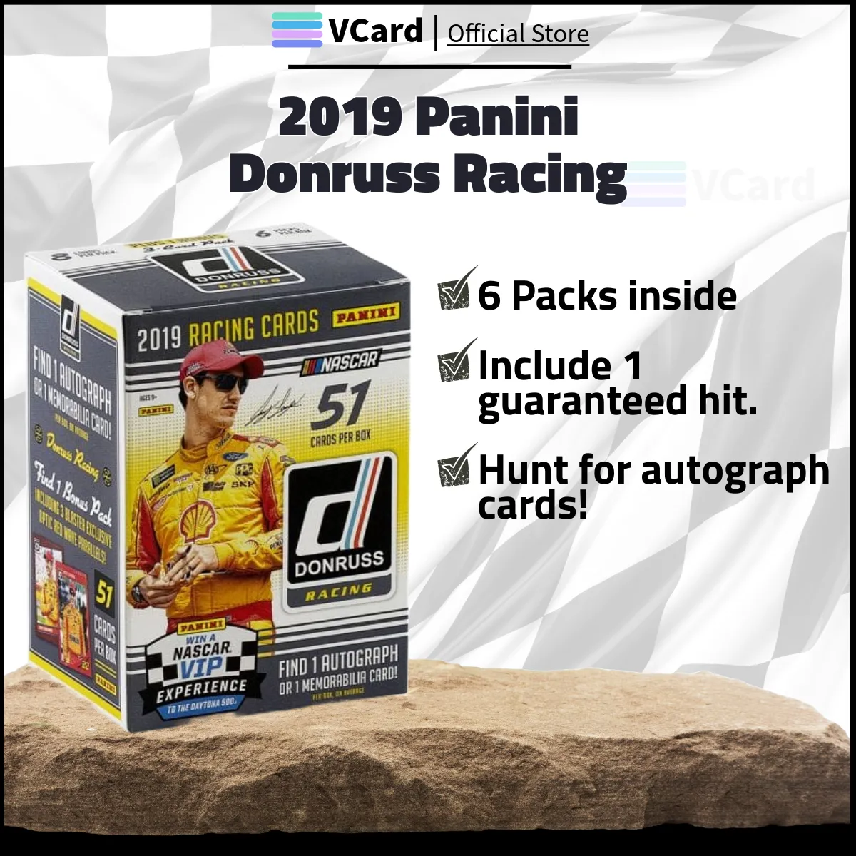 2019 Panini Donruss Racing Box sq 2019 Panini Donruss Racing Box - Image 1