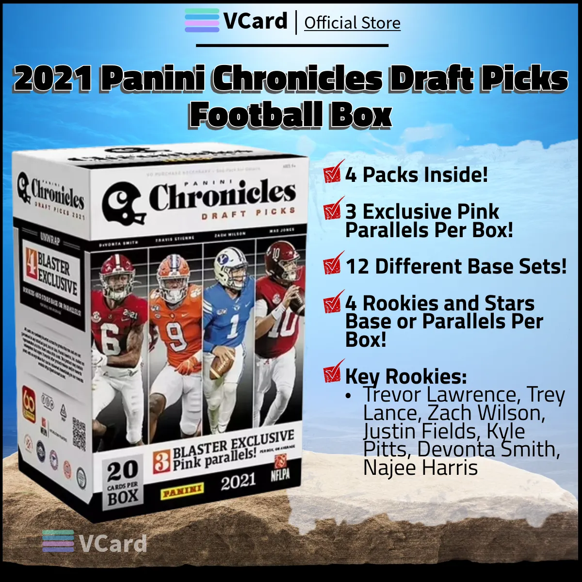 2021 Panini Chronicles Draft Pick Football Box sq 2021 Panini Chronicles Draft Pick Football Box - Image 1