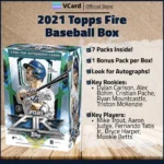 2021 Topps Fire Baseball Box