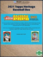 2021 Topps Heritage Baseball Box - Image 3