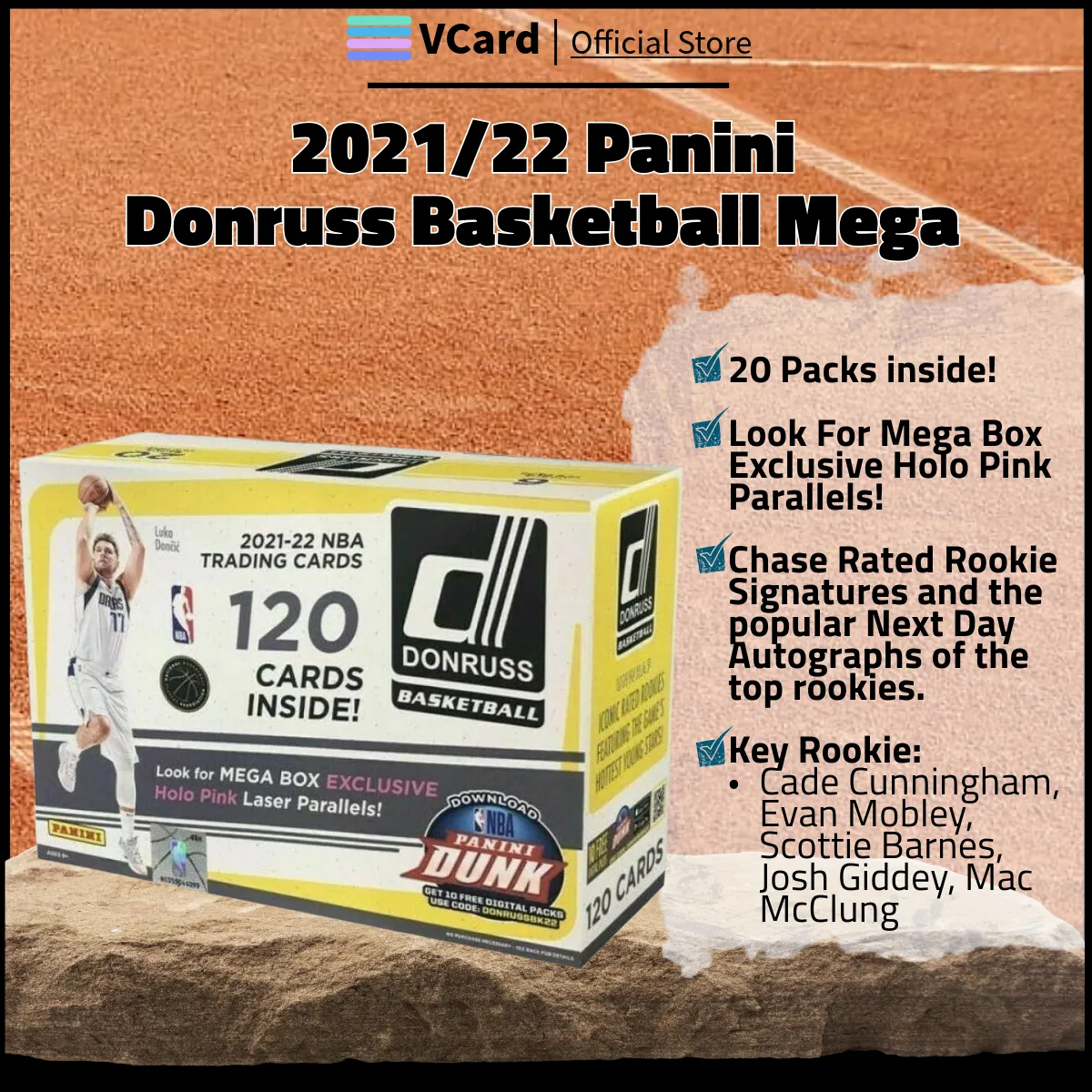 202122 Panini Donruss Basketball Mega Box sq 2021/22 Panini Donruss Basketball Mega Box - Image 1