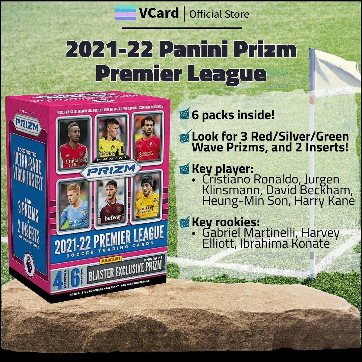 202122 Panini Prizm Premier League Soccer Box sq 2021/22 Panini Prizm Premier League Soccer Box - Image 1