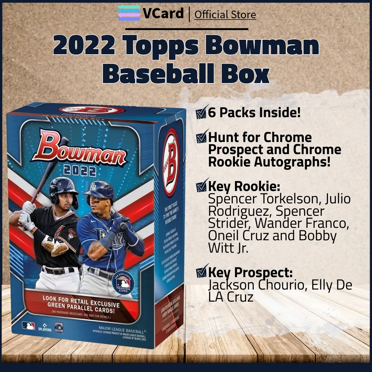 2022 Topps Bowman Baseball Box sq 2022 Topps Bowman Baseball Box - Image 1