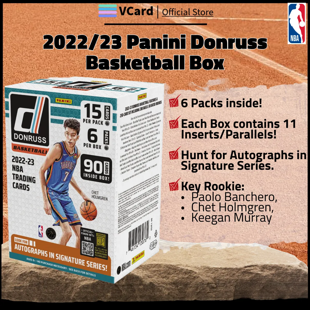 202223 Panini Donruss Basketball Box sq 2022/23 Panini Donruss Basketball Box - Image 1
