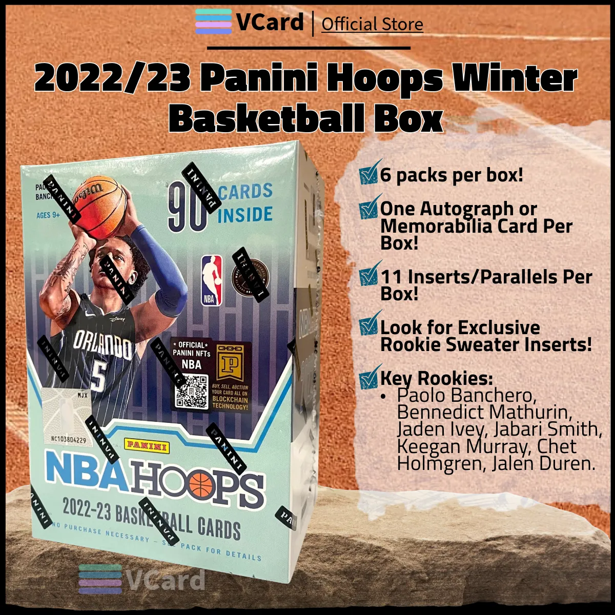 202223 Panini Hoops Winter Basketball Box sq 2022/23 Panini Hoops Winter Basketball Box - Image 1
