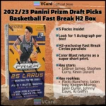 2022/23 Panini Prizm Draft Picks Basketball Box (Fast Break H2)