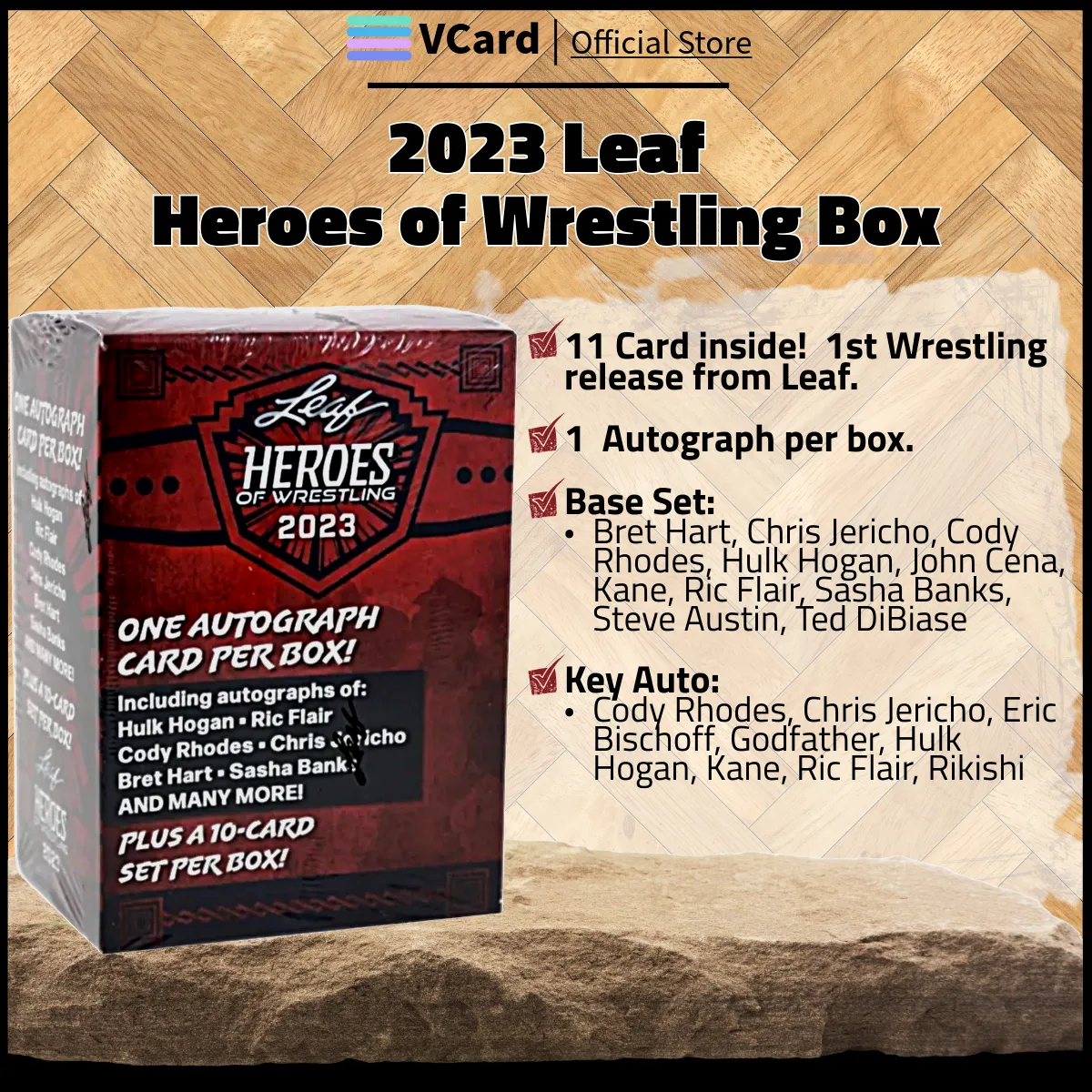 2023 Leaf Heroes of Wrestling Box sq 2023 Leaf Heroes of Wrestling Box - Image 1