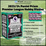 2023/24 Panini Prizm Premier League Soccer Hobby Blaster Box