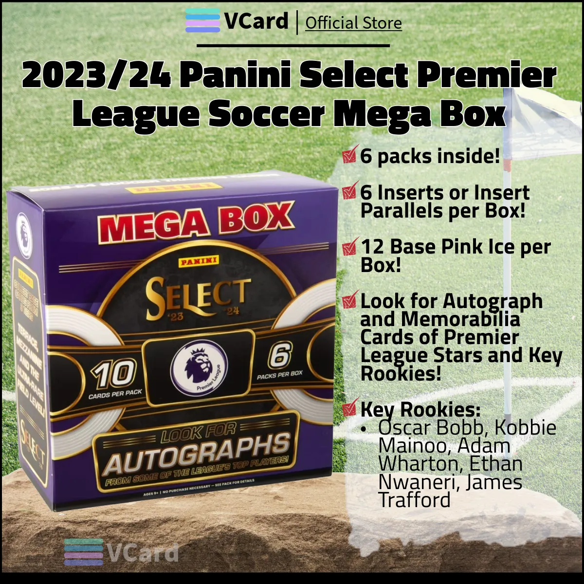 202324 Panini Select Premier League Soccer Mega sq 2023/24 Panini Select Premier League Soccer Mega Box - Image 1